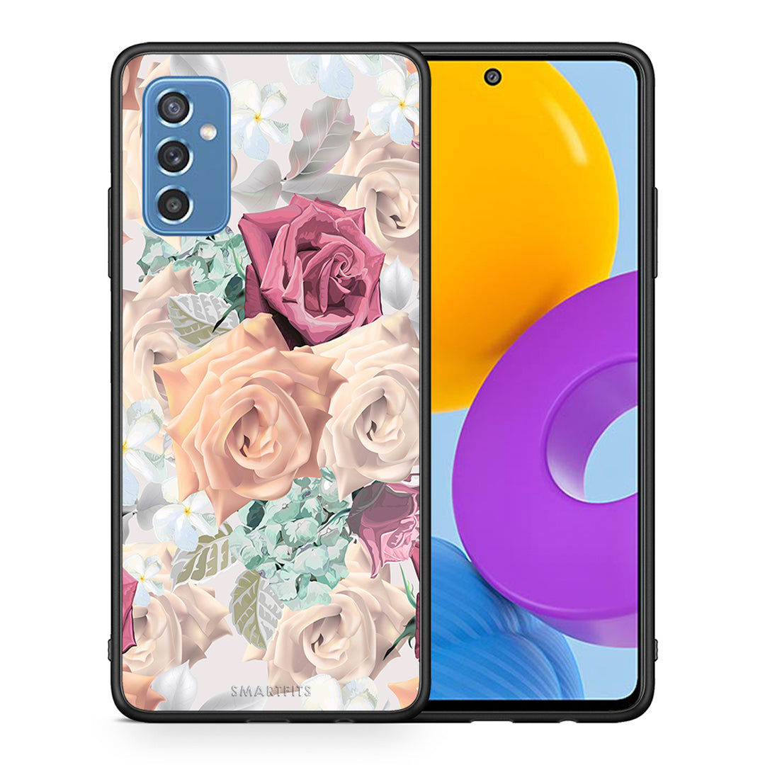 Θήκη Samsung M52 5G Bouquet Floral από τη Smartfits με σχέδιο στο πίσω μέρος και μαύρο περίβλημα | Samsung M52 5G Bouquet Floral case with colorful back and black bezels