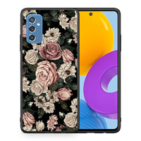 Thumbnail for Θήκη Samsung M52 5G Wild Roses Flower από τη Smartfits με σχέδιο στο πίσω μέρος και μαύρο περίβλημα | Samsung M52 5G Wild Roses Flower case with colorful back and black bezels