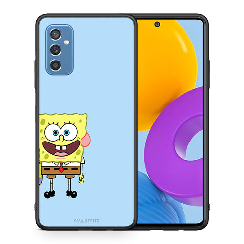 Θήκη Samsung M52 5G Friends Bob από τη Smartfits με σχέδιο στο πίσω μέρος και μαύρο περίβλημα | Samsung M52 5G Friends Bob case with colorful back and black bezels