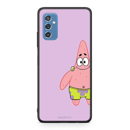Samsung M52 5G Friends Patrick θήκη από τη Smartfits με σχέδιο στο πίσω μέρος και μαύρο περίβλημα | Smartphone case with colorful back and black bezels by Smartfits