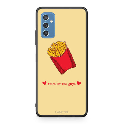 Samsung M52 5G Fries Before Guys Θήκη Αγίου Βαλεντίνου από τη Smartfits με σχέδιο στο πίσω μέρος και μαύρο περίβλημα | Smartphone case with colorful back and black bezels by Smartfits