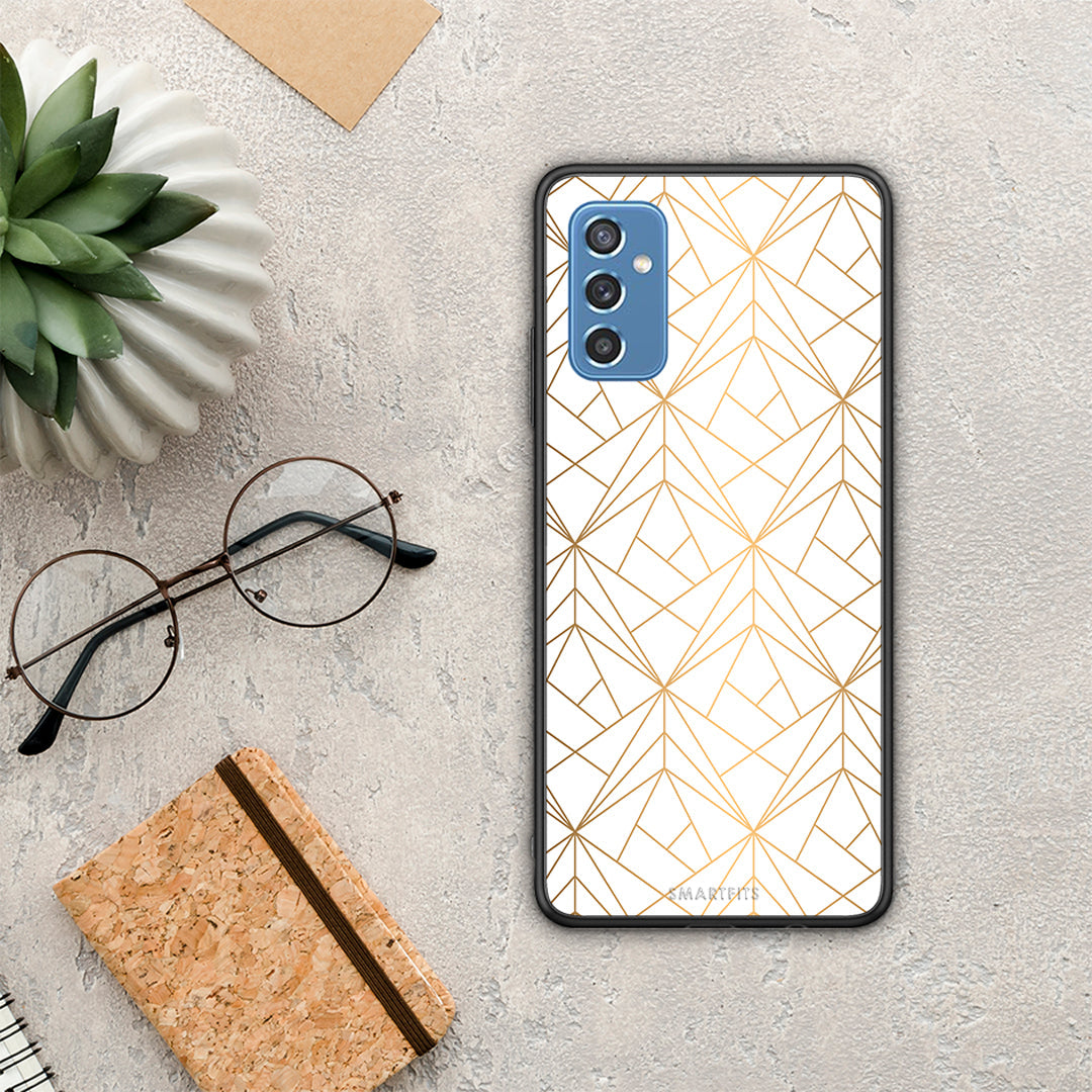 Geometric Luxury White - Samsung Galaxy M52 5G θήκη