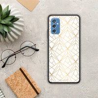 Thumbnail for Geometric Luxury White - Samsung Galaxy M52 5G θήκη