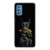 Thumbnail for Samsung M52 5G Golden Gun Θήκη Αγίου Βαλεντίνου από τη Smartfits με σχέδιο στο πίσω μέρος και μαύρο περίβλημα | Smartphone case with colorful back and black bezels by Smartfits