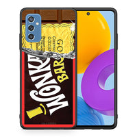 Thumbnail for Θήκη Samsung M52 5G Golden Ticket από τη Smartfits με σχέδιο στο πίσω μέρος και μαύρο περίβλημα | Samsung M52 5G Golden Ticket case with colorful back and black bezels