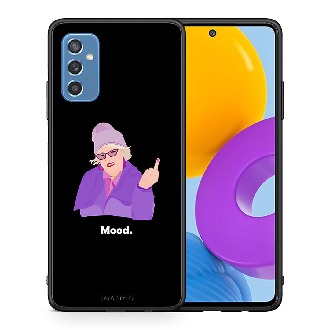 Θήκη Samsung M52 5G Grandma Mood Black από τη Smartfits με σχέδιο στο πίσω μέρος και μαύρο περίβλημα | Samsung M52 5G Grandma Mood Black case with colorful back and black bezels