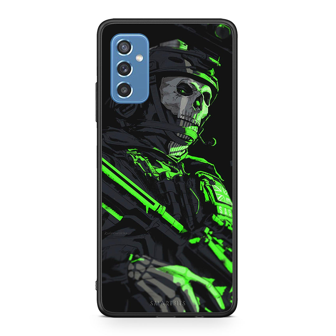 Samsung M52 5G Green Soldier Θήκη Αγίου Βαλεντίνου από τη Smartfits με σχέδιο στο πίσω μέρος και μαύρο περίβλημα | Smartphone case with colorful back and black bezels by Smartfits