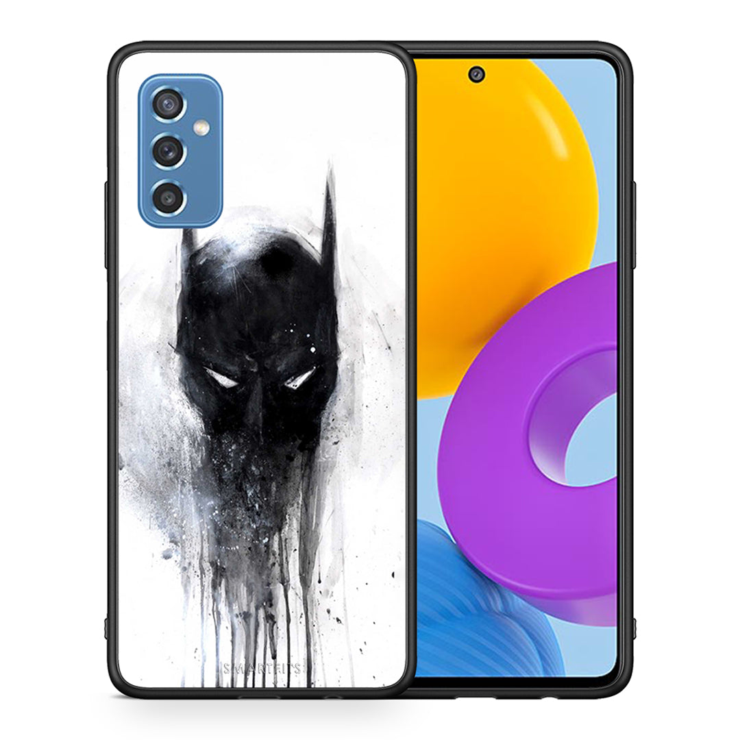 Θήκη Samsung M52 5G Paint Bat Hero από τη Smartfits με σχέδιο στο πίσω μέρος και μαύρο περίβλημα | Samsung M52 5G Paint Bat Hero case with colorful back and black bezels