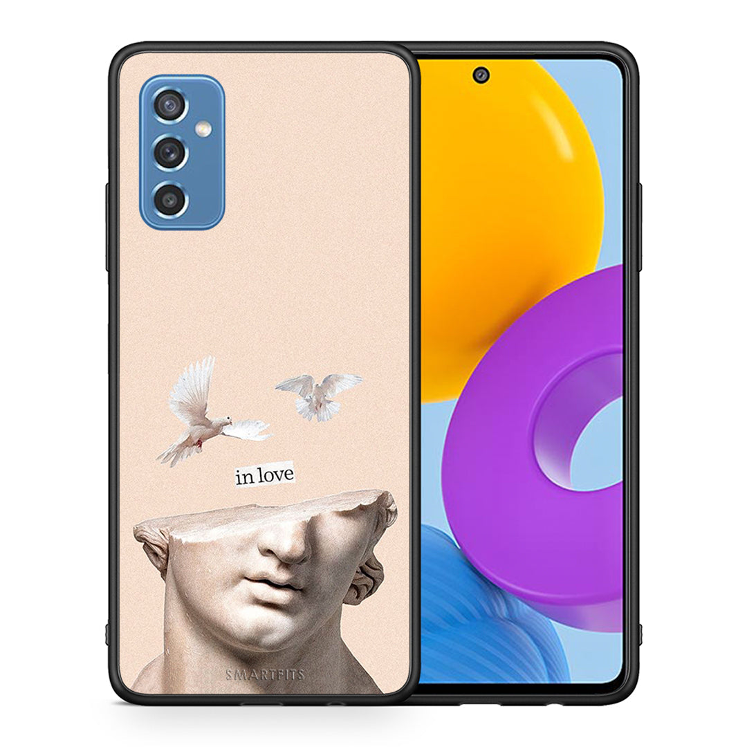 Θήκη Samsung M52 5G In Love από τη Smartfits με σχέδιο στο πίσω μέρος και μαύρο περίβλημα | Samsung M52 5G In Love case with colorful back and black bezels