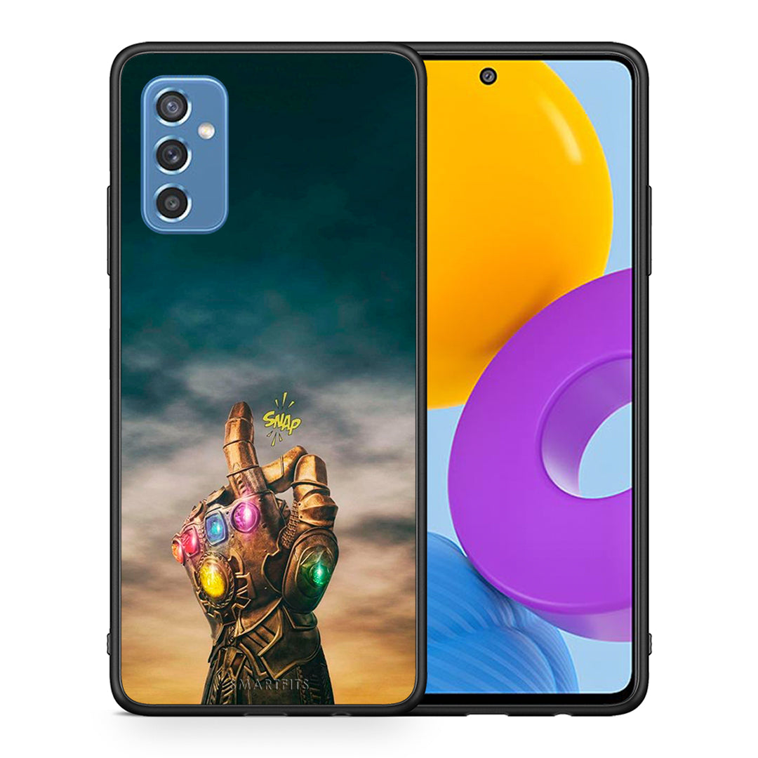Θήκη Samsung M52 5G Infinity Snap από τη Smartfits με σχέδιο στο πίσω μέρος και μαύρο περίβλημα | Samsung M52 5G Infinity Snap case with colorful back and black bezels