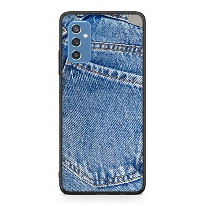 Samsung M52 5G Jeans Pocket θήκη από τη Smartfits με σχέδιο στο πίσω μέρος και μαύρο περίβλημα | Smartphone case with colorful back and black bezels by Smartfits