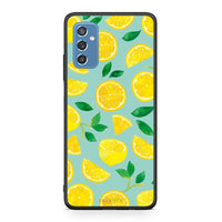 Thumbnail for Samsung M52 5G Lemons θήκη από τη Smartfits με σχέδιο στο πίσω μέρος και μαύρο περίβλημα | Smartphone case with colorful back and black bezels by Smartfits