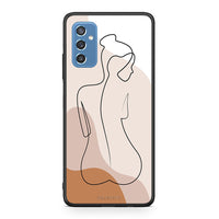 Thumbnail for Samsung M52 5G LineArt Woman θήκη από τη Smartfits με σχέδιο στο πίσω μέρος και μαύρο περίβλημα | Smartphone case with colorful back and black bezels by Smartfits