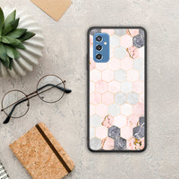 Thumbnail for Marble Hexagon Pink - Samsung Galaxy M52 5G θήκη