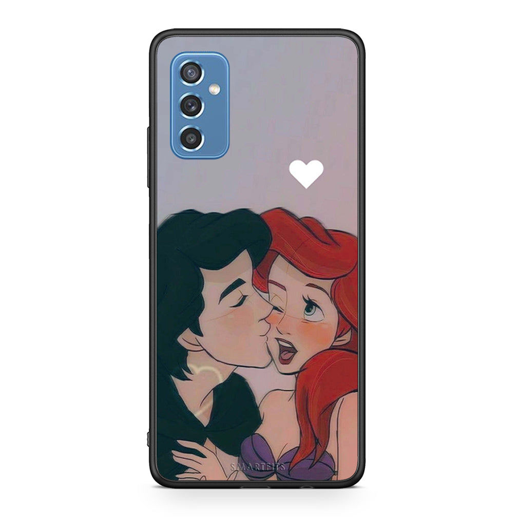 Samsung M52 5G Mermaid Love Θήκη Αγίου Βαλεντίνου από τη Smartfits με σχέδιο στο πίσω μέρος και μαύρο περίβλημα | Smartphone case with colorful back and black bezels by Smartfits