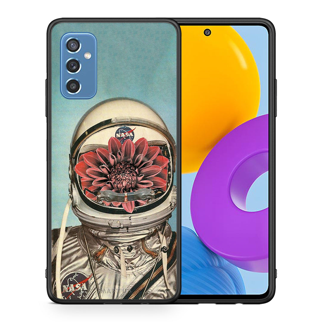 Θήκη Samsung M52 5G Nasa Bloom από τη Smartfits με σχέδιο στο πίσω μέρος και μαύρο περίβλημα | Samsung M52 5G Nasa Bloom case with colorful back and black bezels