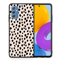 Thumbnail for Θήκη Samsung M52 5G New Polka Dots από τη Smartfits με σχέδιο στο πίσω μέρος και μαύρο περίβλημα | Samsung M52 5G New Polka Dots case with colorful back and black bezels