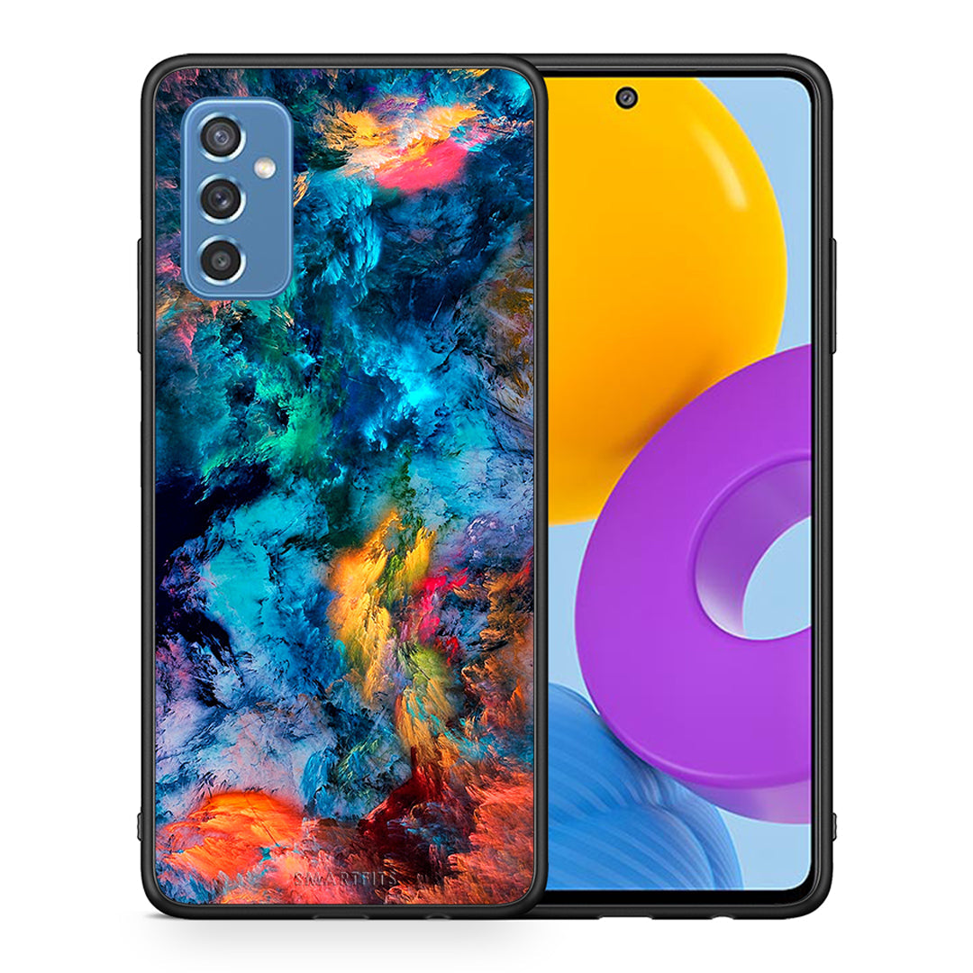 Θήκη Samsung M52 5G Crayola Paint από τη Smartfits με σχέδιο στο πίσω μέρος και μαύρο περίβλημα | Samsung M52 5G Crayola Paint case with colorful back and black bezels