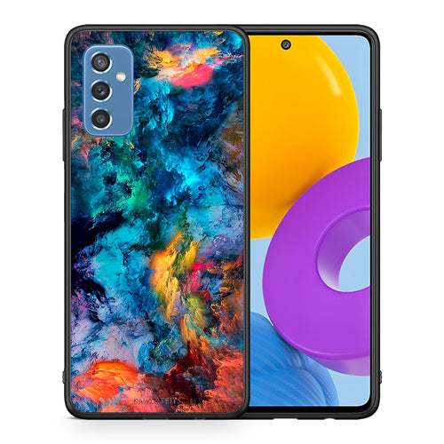 Θήκη Samsung M52 5G Crayola Paint από τη Smartfits με σχέδιο στο πίσω μέρος και μαύρο περίβλημα | Samsung M52 5G Crayola Paint case with colorful back and black bezels