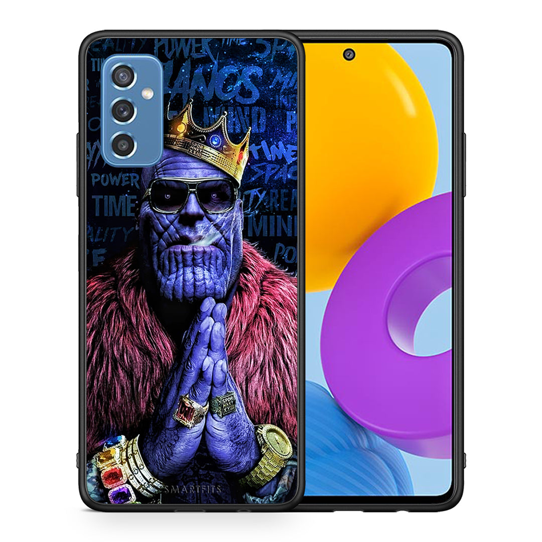 Θήκη Samsung M52 5G Thanos PopArt από τη Smartfits με σχέδιο στο πίσω μέρος και μαύρο περίβλημα | Samsung M52 5G Thanos PopArt case with colorful back and black bezels