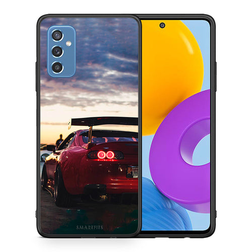Θήκη Samsung M52 5G Racing Supra από τη Smartfits με σχέδιο στο πίσω μέρος και μαύρο περίβλημα | Samsung M52 5G Racing Supra case with colorful back and black bezels