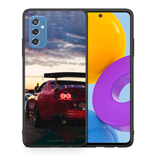 Θήκη Samsung M52 5G Racing Supra από τη Smartfits με σχέδιο στο πίσω μέρος και μαύρο περίβλημα | Samsung M52 5G Racing Supra case with colorful back and black bezels