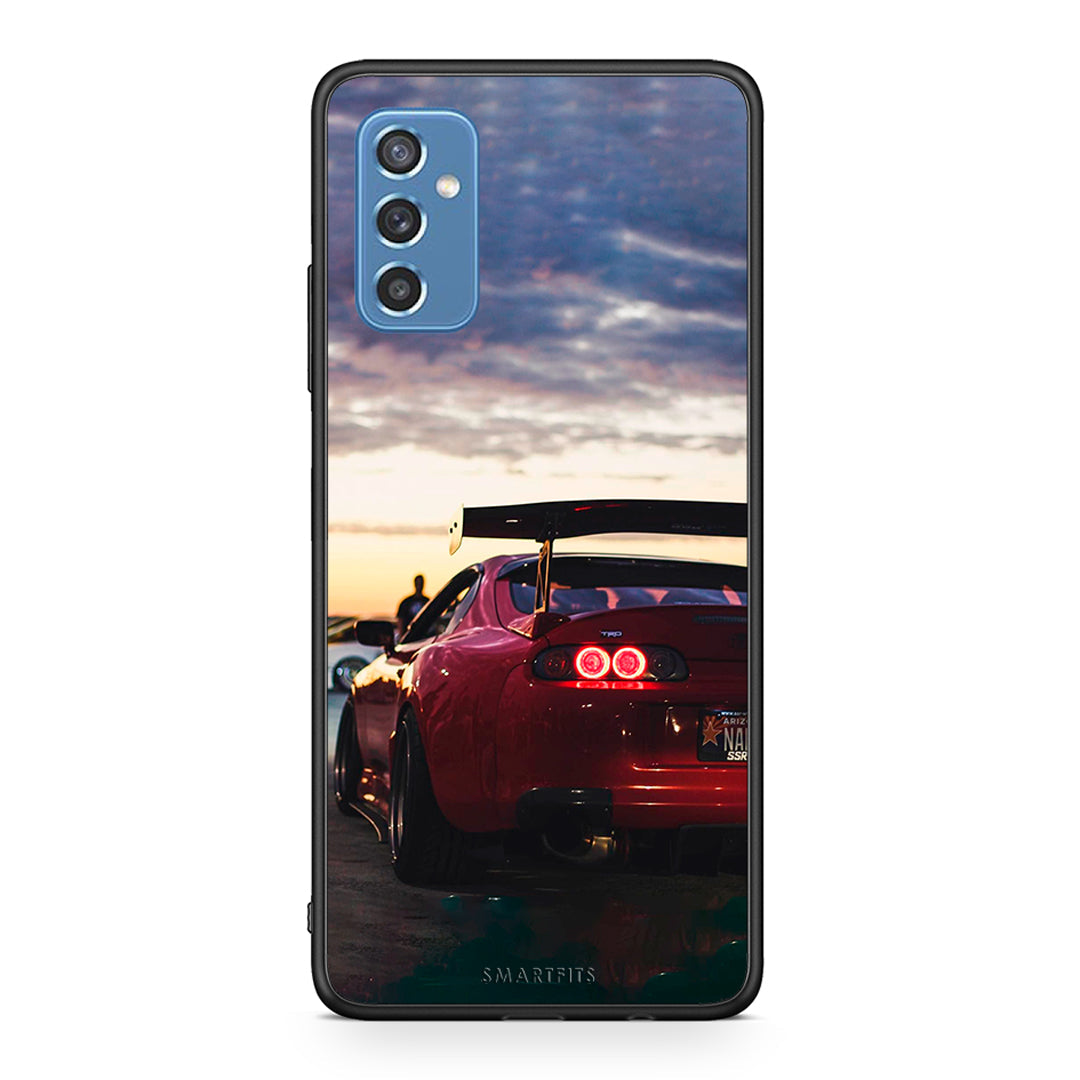 Samsung M52 5G Racing Supra θήκη από τη Smartfits με σχέδιο στο πίσω μέρος και μαύρο περίβλημα | Smartphone case with colorful back and black bezels by Smartfits