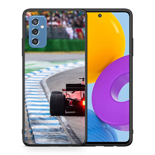 Θήκη Samsung M52 5G Racing Vibes από τη Smartfits με σχέδιο στο πίσω μέρος και μαύρο περίβλημα | Samsung M52 5G Racing Vibes case with colorful back and black bezels