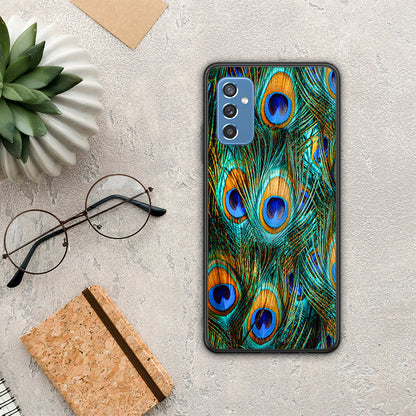 Real Peacock Feathers - Samsung Galaxy M52 5G θήκη