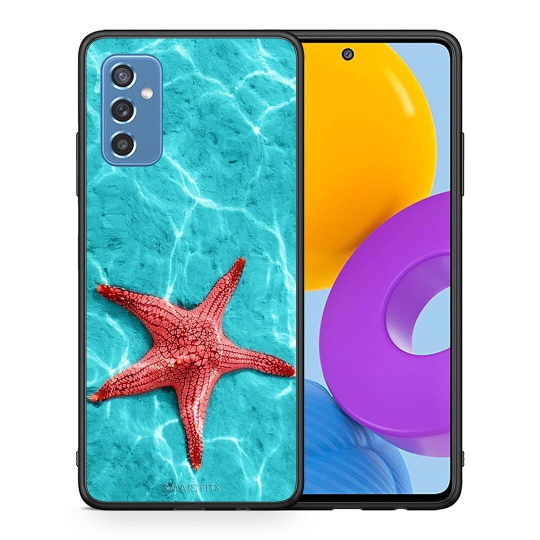 Θήκη Samsung M52 5G Red Starfish από τη Smartfits με σχέδιο στο πίσω μέρος και μαύρο περίβλημα | Samsung M52 5G Red Starfish case with colorful back and black bezels