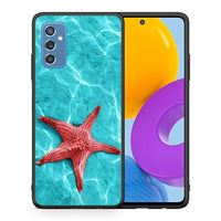 Thumbnail for Θήκη Samsung M52 5G Red Starfish από τη Smartfits με σχέδιο στο πίσω μέρος και μαύρο περίβλημα | Samsung M52 5G Red Starfish case with colorful back and black bezels