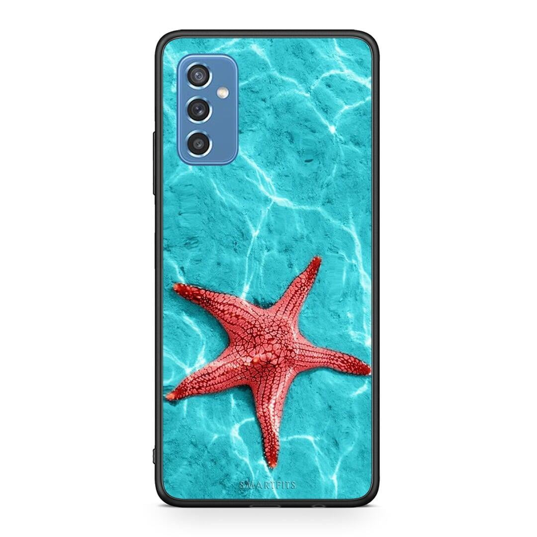 Samsung M52 5G Red Starfish Θήκη από τη Smartfits με σχέδιο στο πίσω μέρος και μαύρο περίβλημα | Smartphone case with colorful back and black bezels by Smartfits