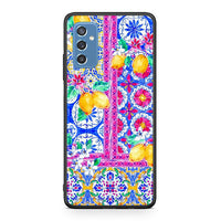 Thumbnail for Samsung M52 5G Retro Spring θήκη από τη Smartfits με σχέδιο στο πίσω μέρος και μαύρο περίβλημα | Smartphone case with colorful back and black bezels by Smartfits