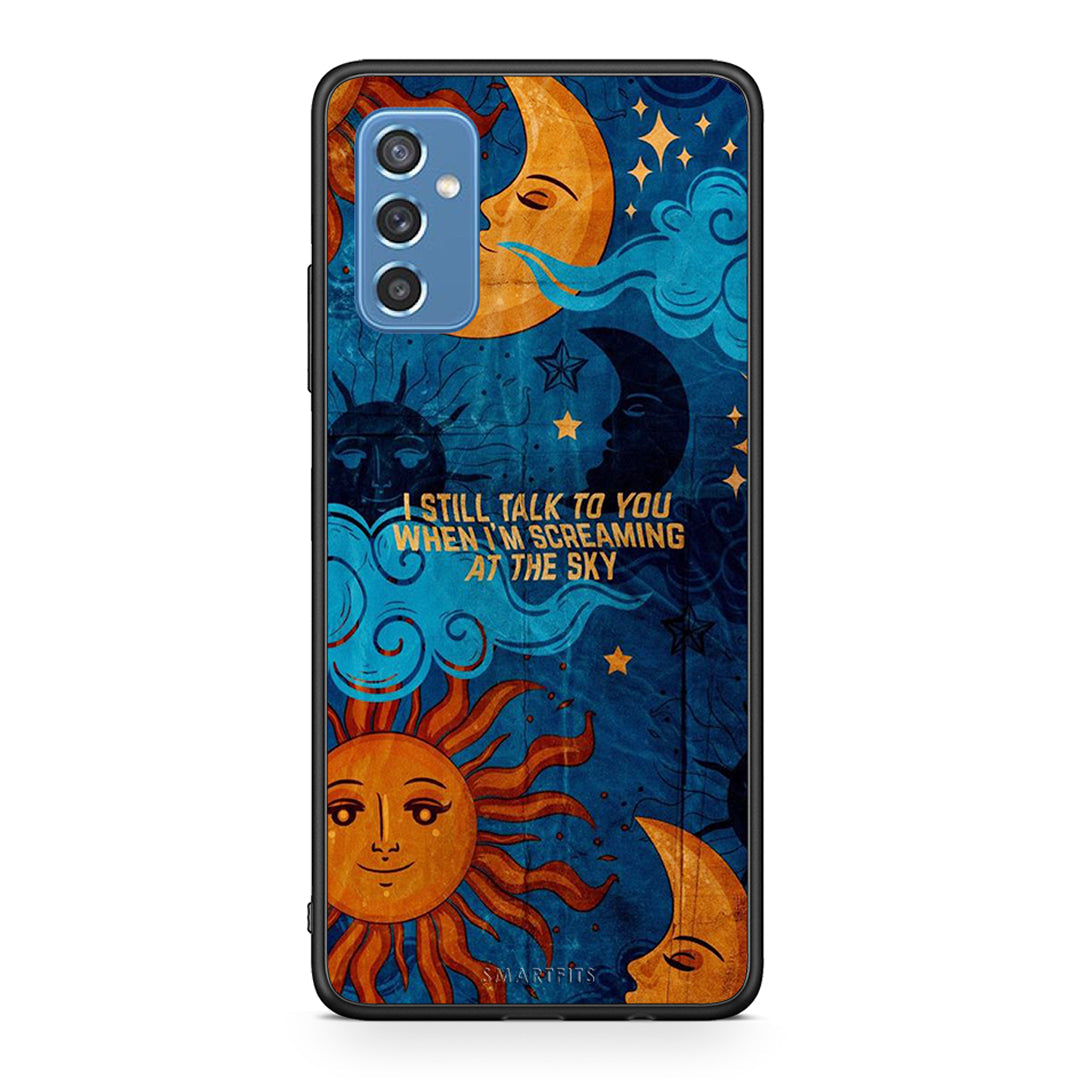 Samsung M52 5G Screaming Sky θήκη από τη Smartfits με σχέδιο στο πίσω μέρος και μαύρο περίβλημα | Smartphone case with colorful back and black bezels by Smartfits