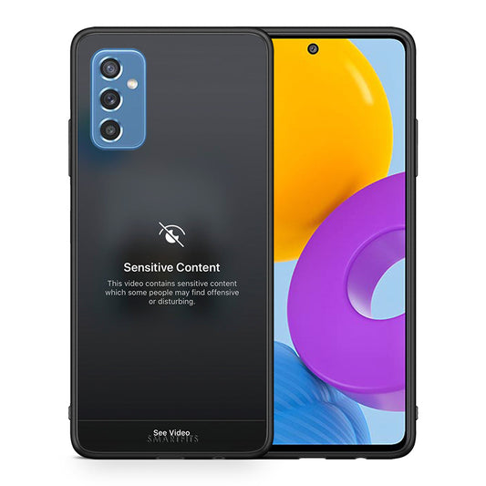 Θήκη Samsung M52 5G Sensitive Content από τη Smartfits με σχέδιο στο πίσω μέρος και μαύρο περίβλημα | Samsung M52 5G Sensitive Content case with colorful back and black bezels