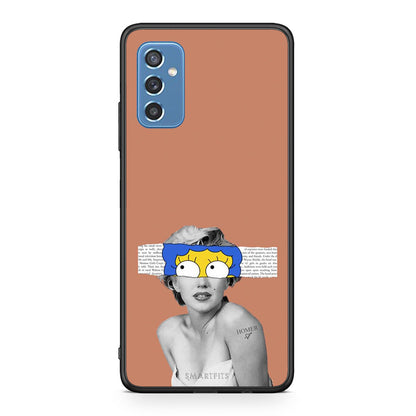 Samsung M52 5G Sim Merilyn θήκη από τη Smartfits με σχέδιο στο πίσω μέρος και μαύρο περίβλημα | Smartphone case with colorful back and black bezels by Smartfits