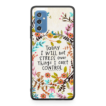 Samsung M52 5G Stress Over θήκη από τη Smartfits με σχέδιο στο πίσω μέρος και μαύρο περίβλημα | Smartphone case with colorful back and black bezels by Smartfits