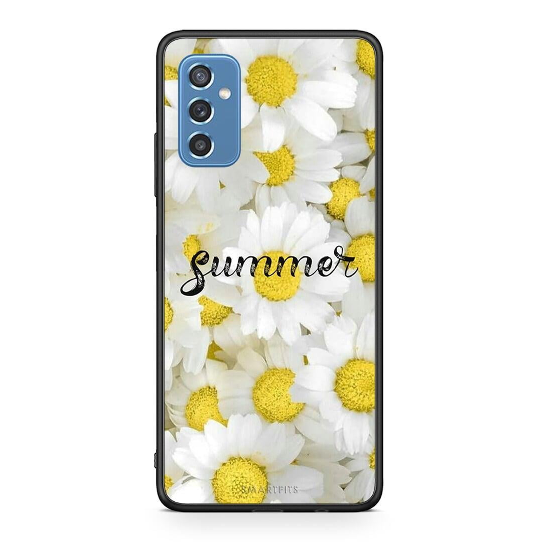 Samsung M52 5G Summer Daisies Θήκη από τη Smartfits με σχέδιο στο πίσω μέρος και μαύρο περίβλημα | Smartphone case with colorful back and black bezels by Smartfits