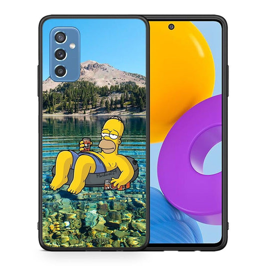 Θήκη Samsung M52 5G Summer Happiness από τη Smartfits με σχέδιο στο πίσω μέρος και μαύρο περίβλημα | Samsung M52 5G Summer Happiness case with colorful back and black bezels