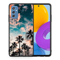 Thumbnail for Θήκη Samsung M52 5G Sky Summer από τη Smartfits με σχέδιο στο πίσω μέρος και μαύρο περίβλημα | Samsung M52 5G Sky Summer case with colorful back and black bezels