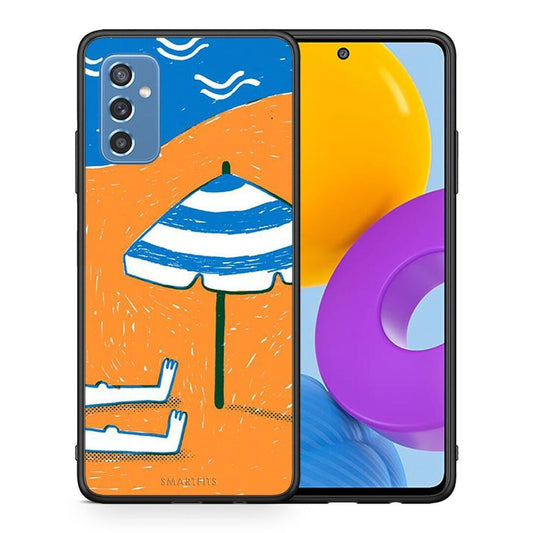 Θήκη Samsung M52 5G Summering από τη Smartfits με σχέδιο στο πίσω μέρος και μαύρο περίβλημα | Samsung M52 5G Summering case with colorful back and black bezels