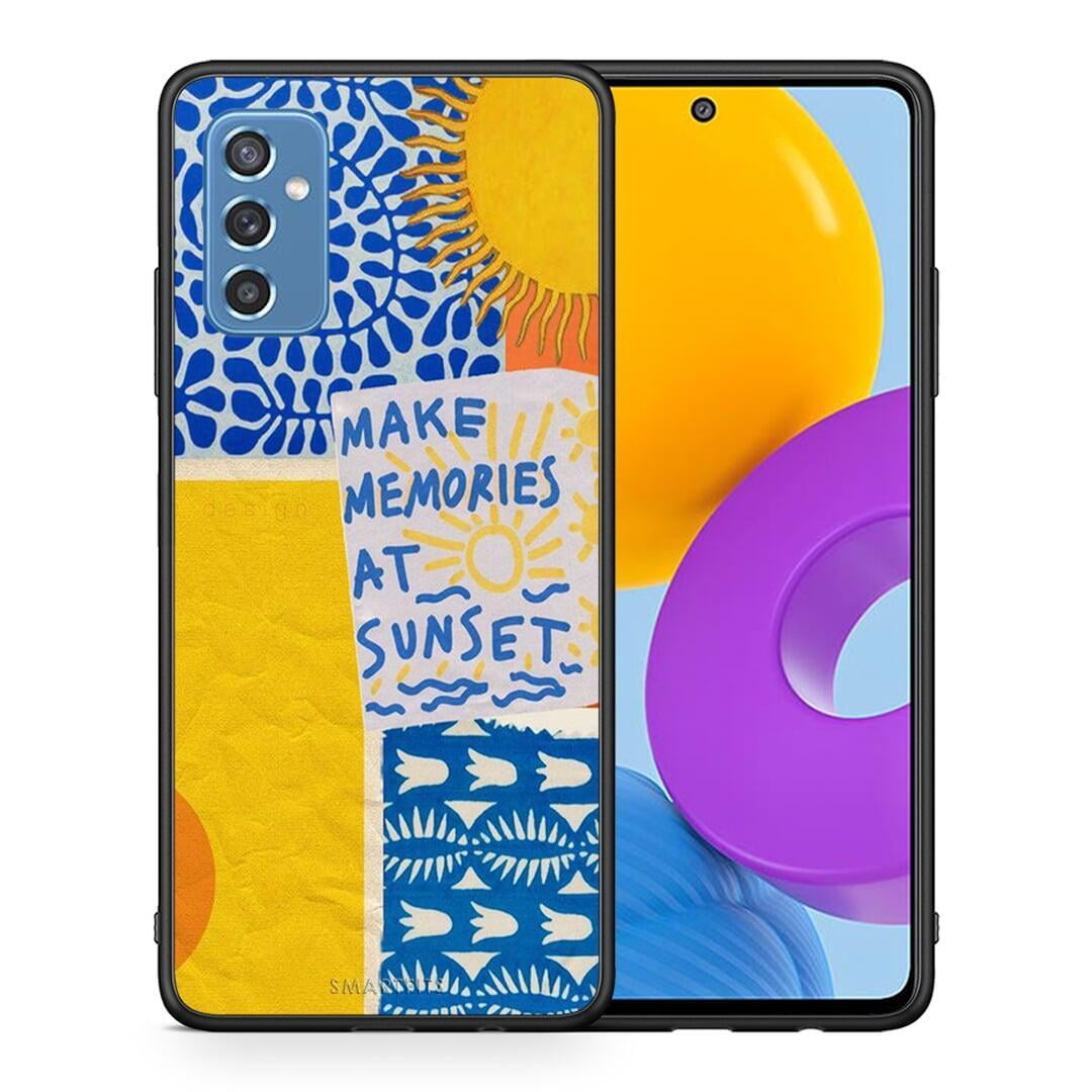 Θήκη Samsung M52 5G Sunset Memories από τη Smartfits με σχέδιο στο πίσω μέρος και μαύρο περίβλημα | Samsung M52 5G Sunset Memories case with colorful back and black bezels