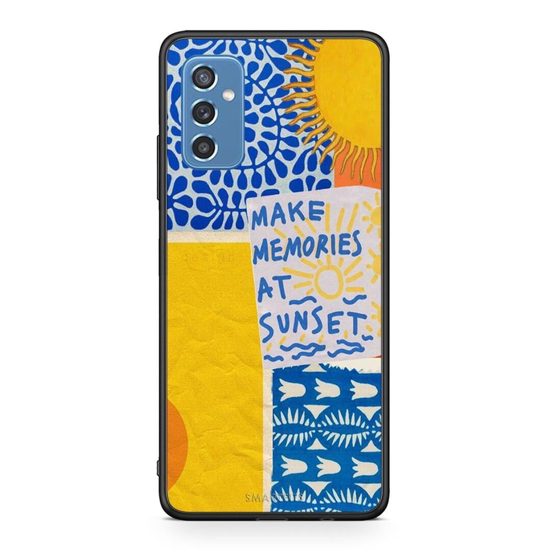 Samsung M52 5G Sunset Memories Θήκη από τη Smartfits με σχέδιο στο πίσω μέρος και μαύρο περίβλημα | Smartphone case with colorful back and black bezels by Smartfits