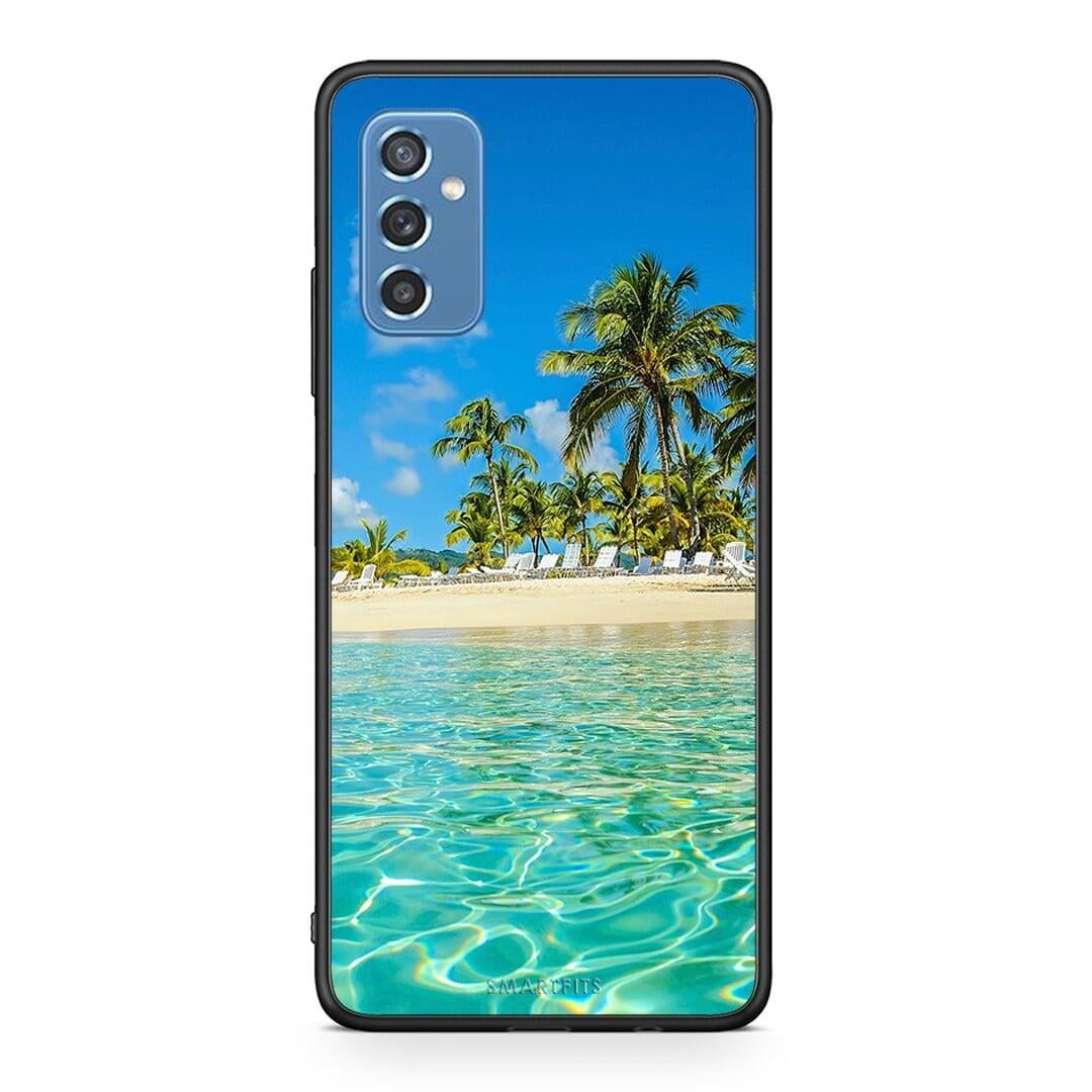 Samsung M52 5G Tropical Vibes Θήκη από τη Smartfits με σχέδιο στο πίσω μέρος και μαύρο περίβλημα | Smartphone case with colorful back and black bezels by Smartfits