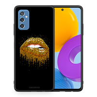 Thumbnail for Θήκη Samsung M52 5G Golden Valentine από τη Smartfits με σχέδιο στο πίσω μέρος και μαύρο περίβλημα | Samsung M52 5G Golden Valentine case with colorful back and black bezels