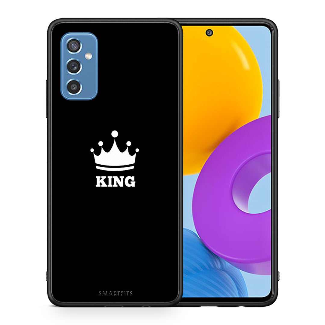 Θήκη Samsung M52 5G King Valentine από τη Smartfits με σχέδιο στο πίσω μέρος και μαύρο περίβλημα | Samsung M52 5G King Valentine case with colorful back and black bezels