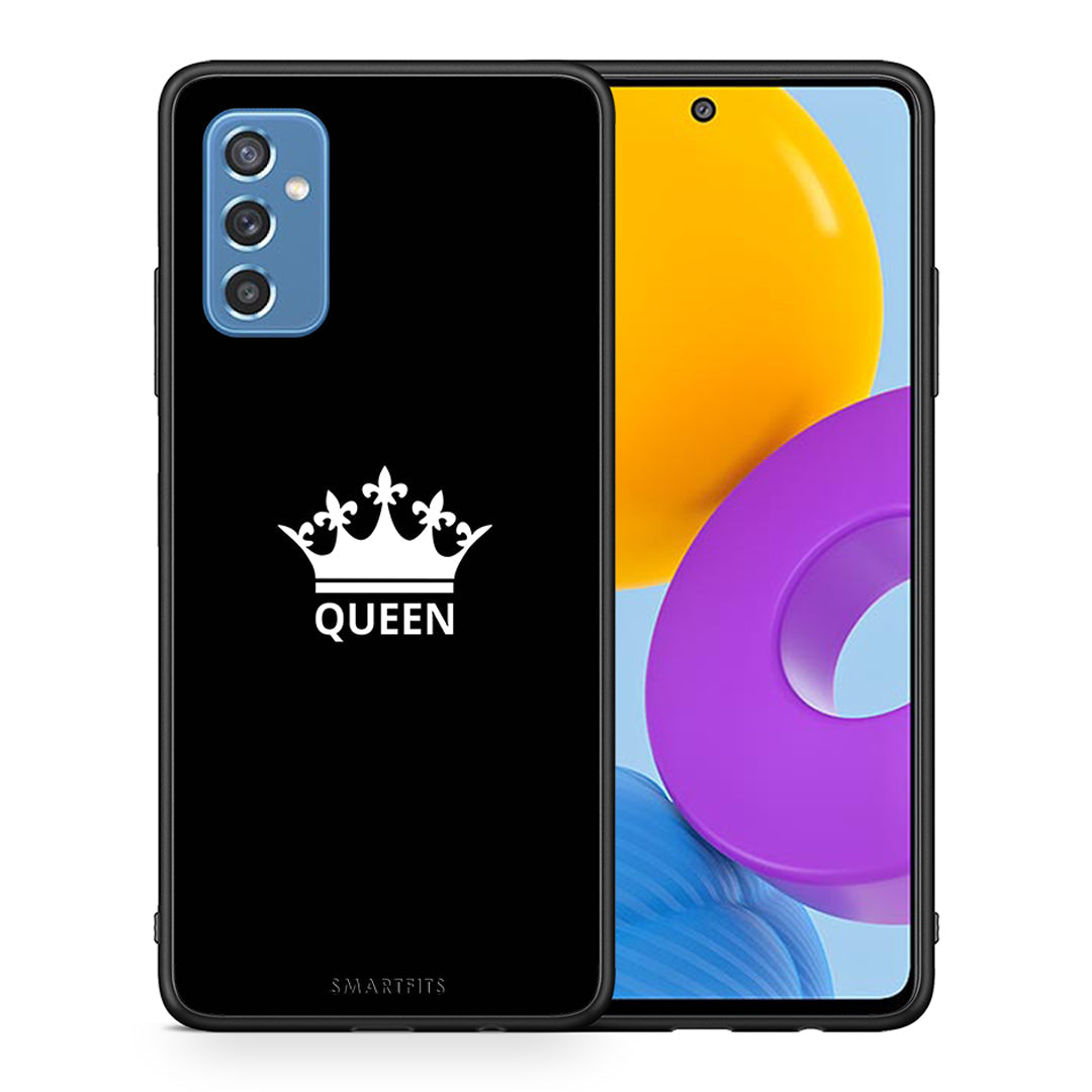 Θήκη Samsung M52 5G Queen Valentine από τη Smartfits με σχέδιο στο πίσω μέρος και μαύρο περίβλημα | Samsung M52 5G Queen Valentine case with colorful back and black bezels