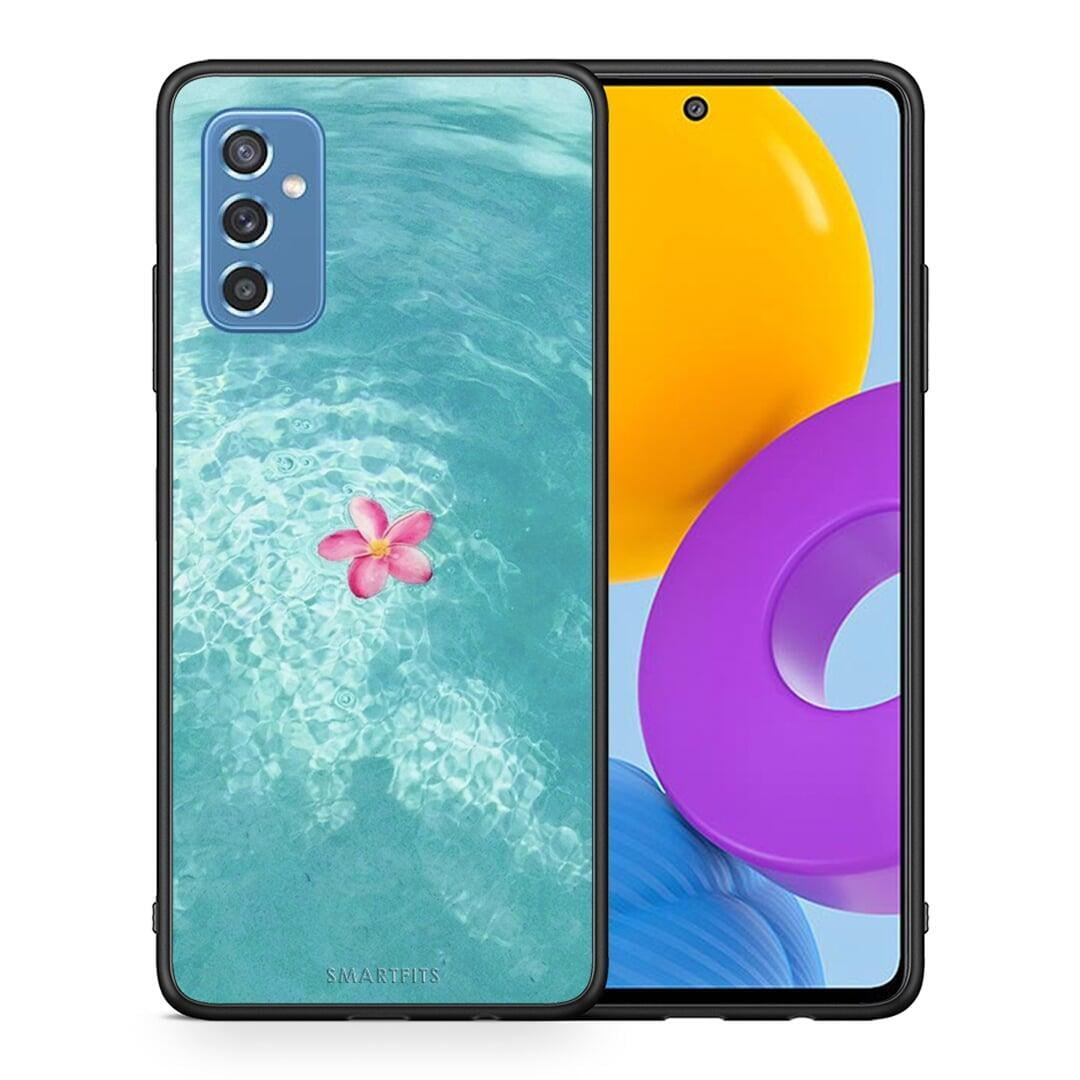 Θήκη Samsung M52 5G Water Flower από τη Smartfits με σχέδιο στο πίσω μέρος και μαύρο περίβλημα | Samsung M52 5G Water Flower case with colorful back and black bezels