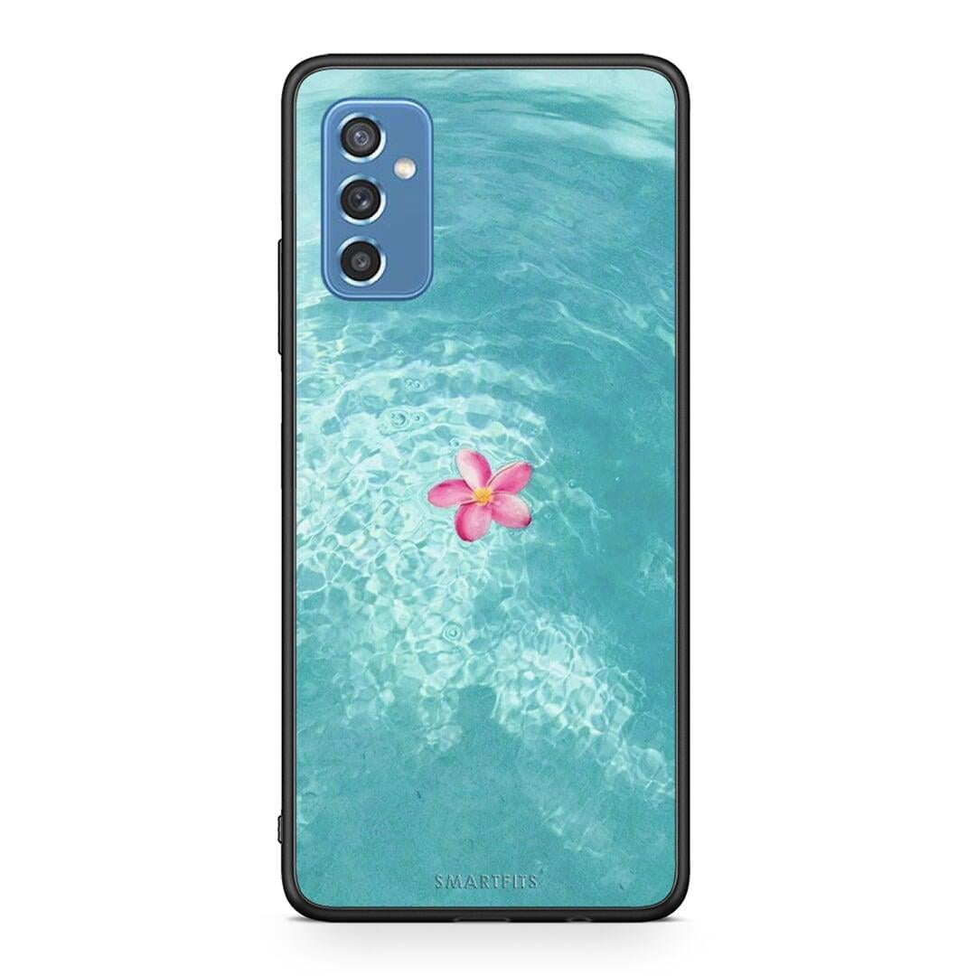 Samsung M52 5G Water Flower Θήκη από τη Smartfits με σχέδιο στο πίσω μέρος και μαύρο περίβλημα | Smartphone case with colorful back and black bezels by Smartfits