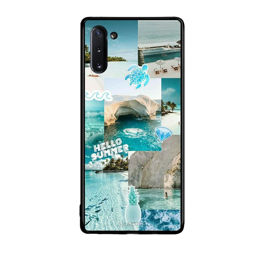 Samsung Note 10 Aesthetic Summer Θήκη από τη Smartfits με σχέδιο στο πίσω μέρος και μαύρο περίβλημα | Smartphone case with colorful back and black bezels by Smartfits